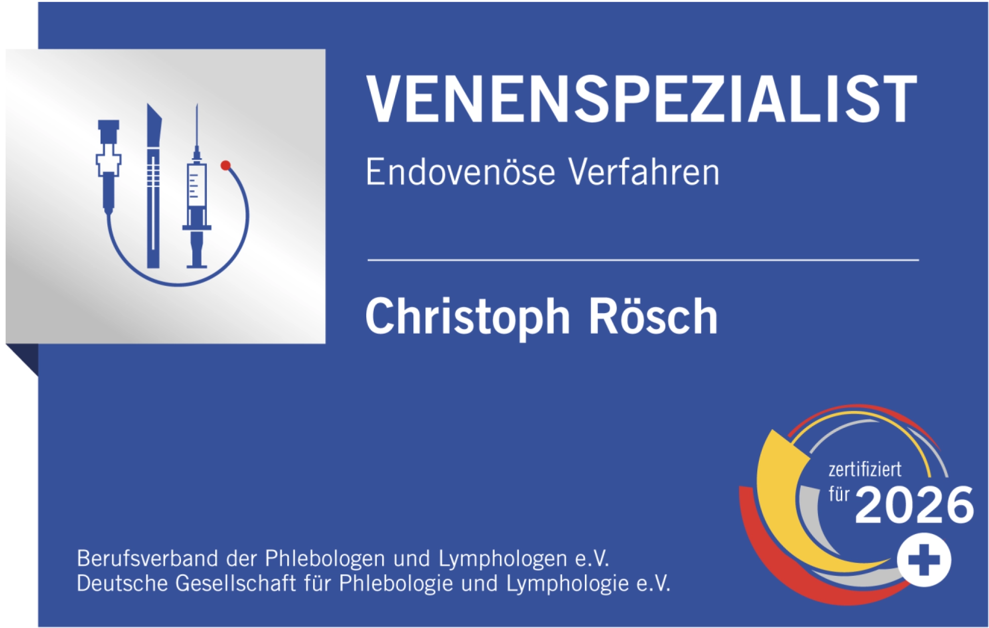 Zertifizierung VKZ und Venenspezialist